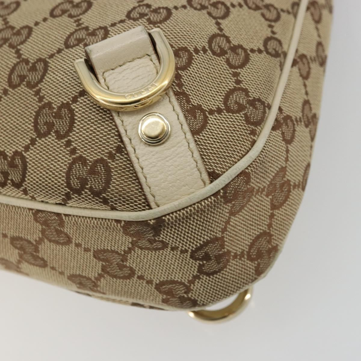 Gucci Abbey Shoulder Bag GG Canvas, Beige, Canvas, Shoulder Bag