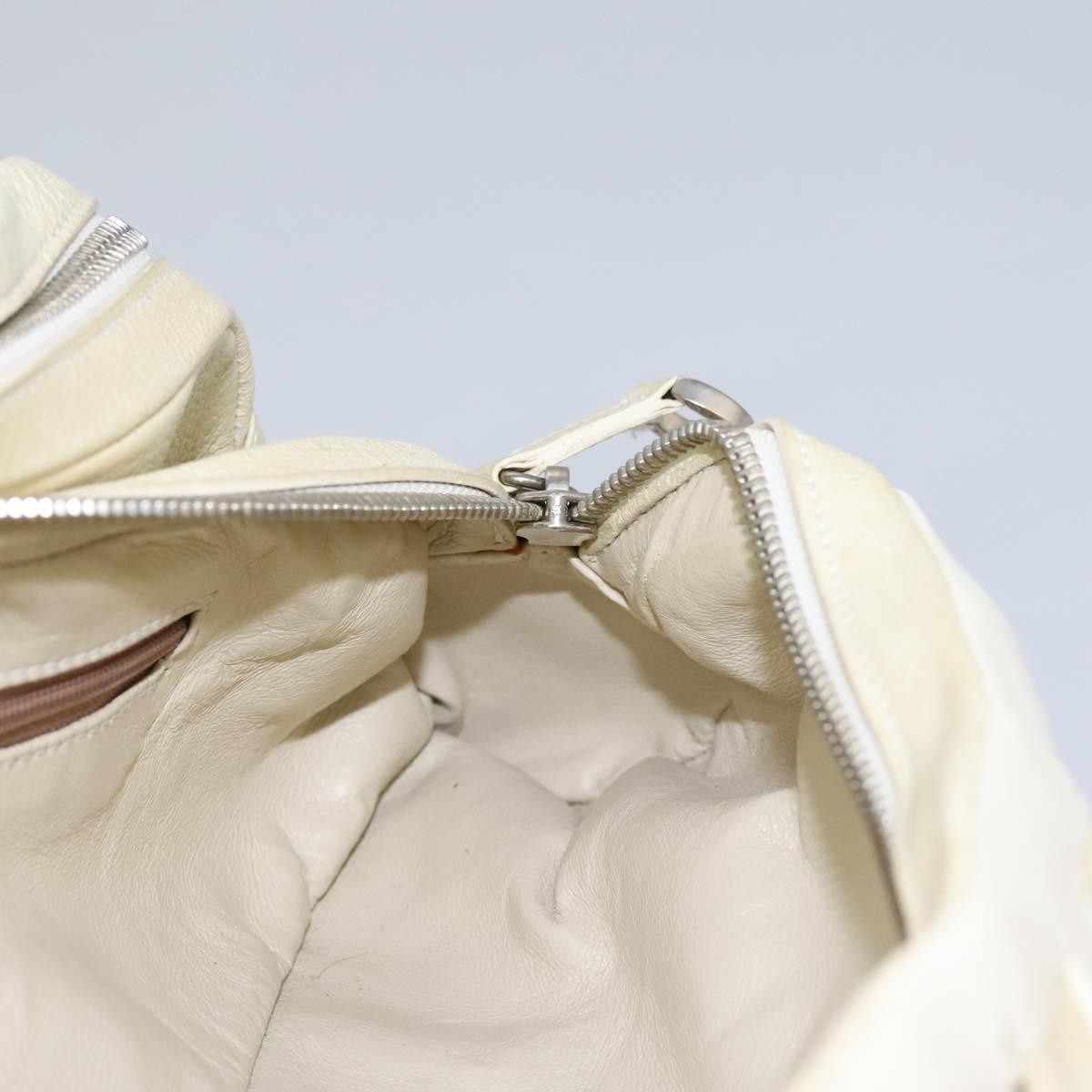 Bvlgari Chandra Top Handle Bag Leather, ECRU, LEATHER, Handbag