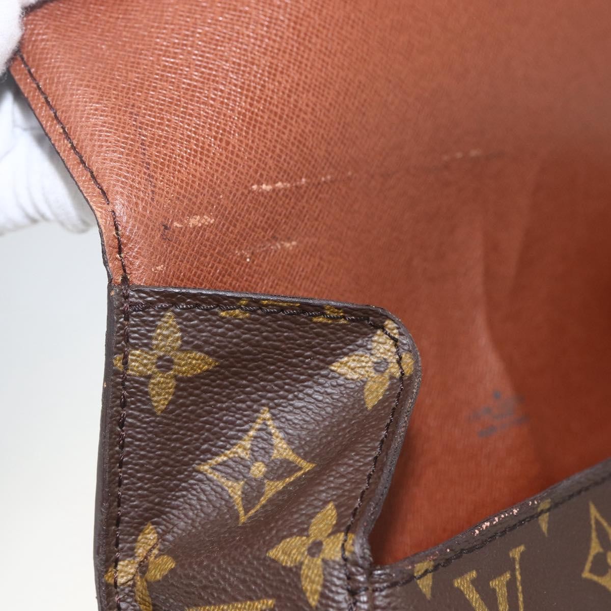 Louis Vuitton Saint Cloud Handbag Monogram Canvas, BROWN, CANVAS, Shoulder bag