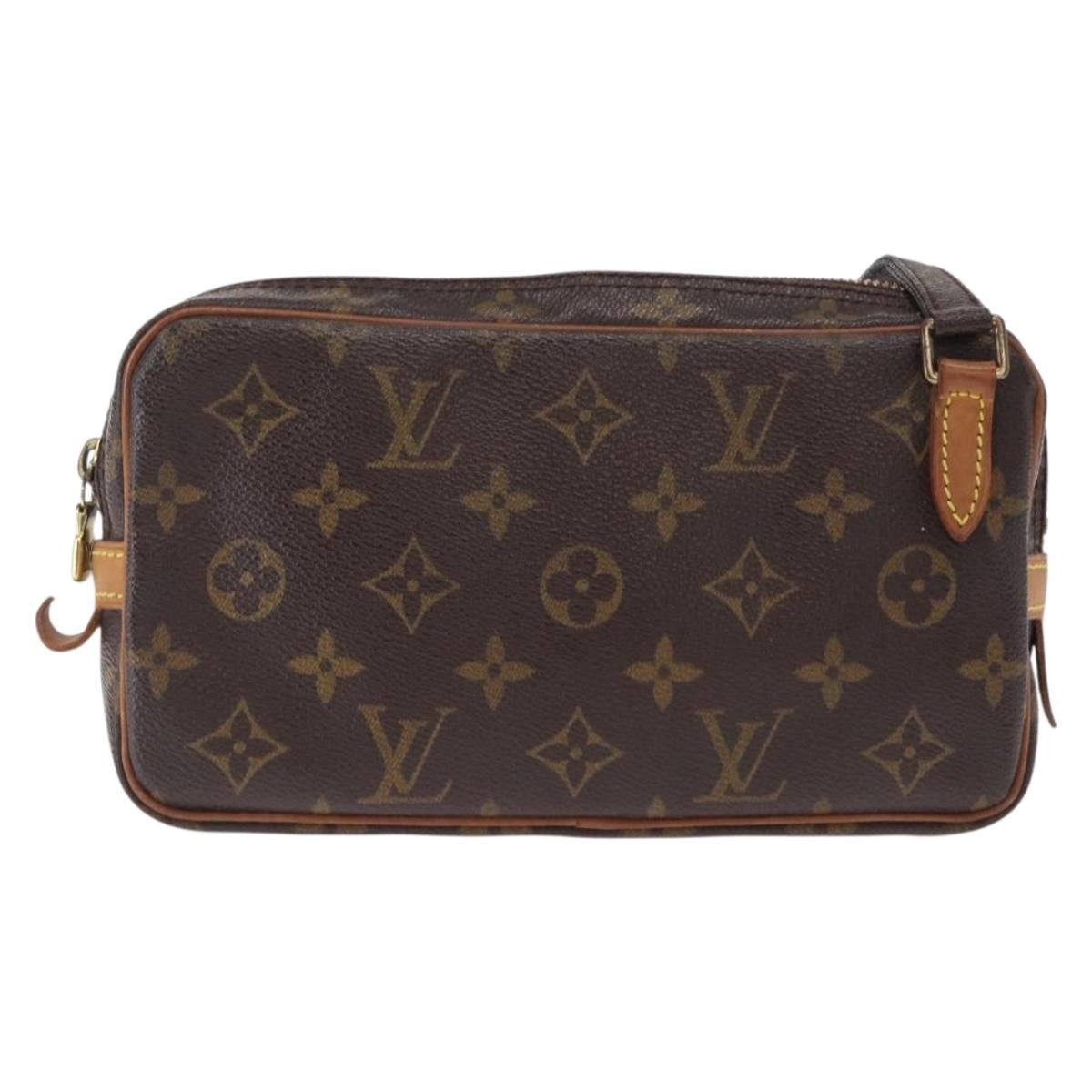 Louis Vuitton Pochette Marly Bandouliere Bag Monogram Canvas, BROWN, CANVAS, Shoulder bag