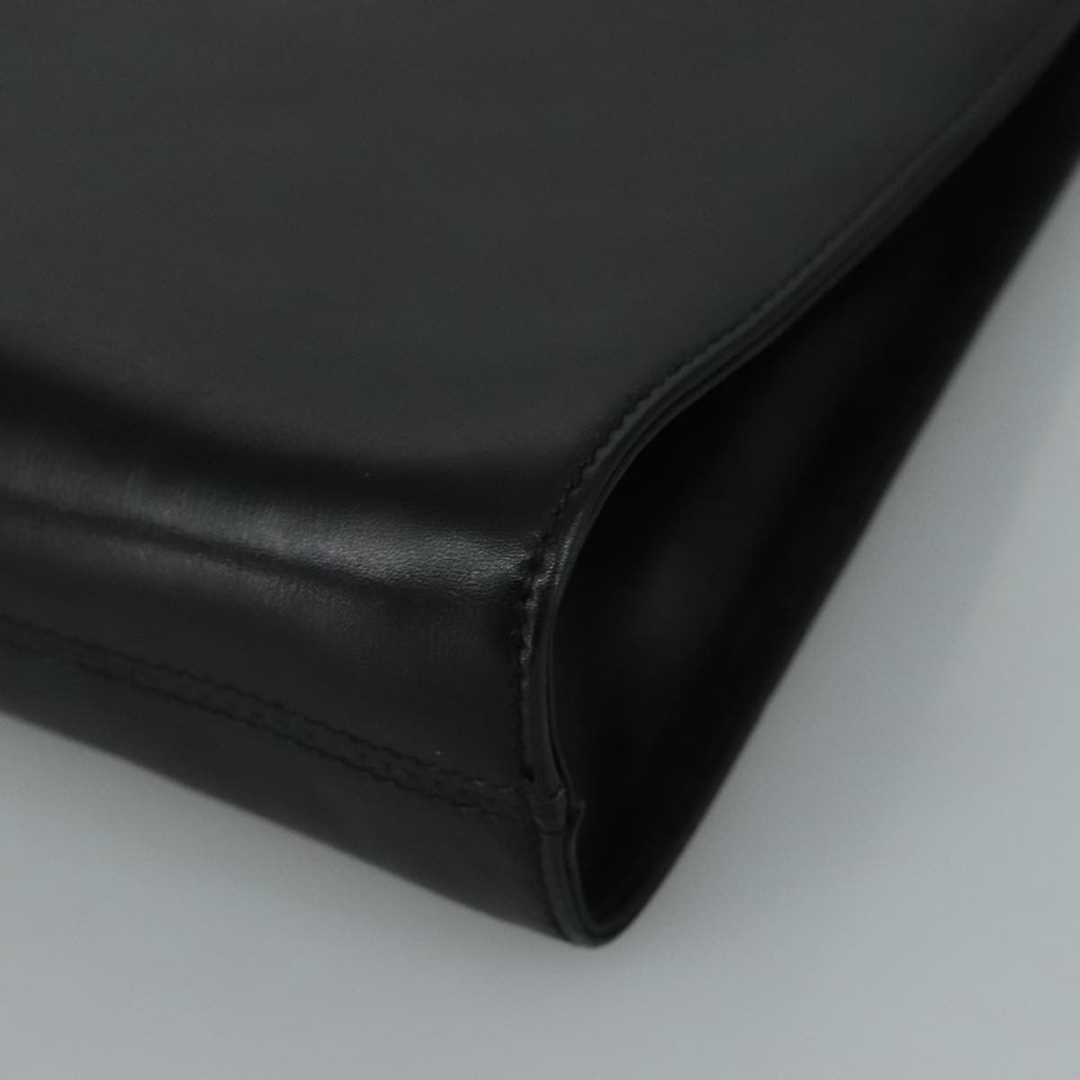 Salvatore Ferragamo Vintage Gancini Chain Shoulder Bag Leather, BLACK, LEATHER, Shoulder bag