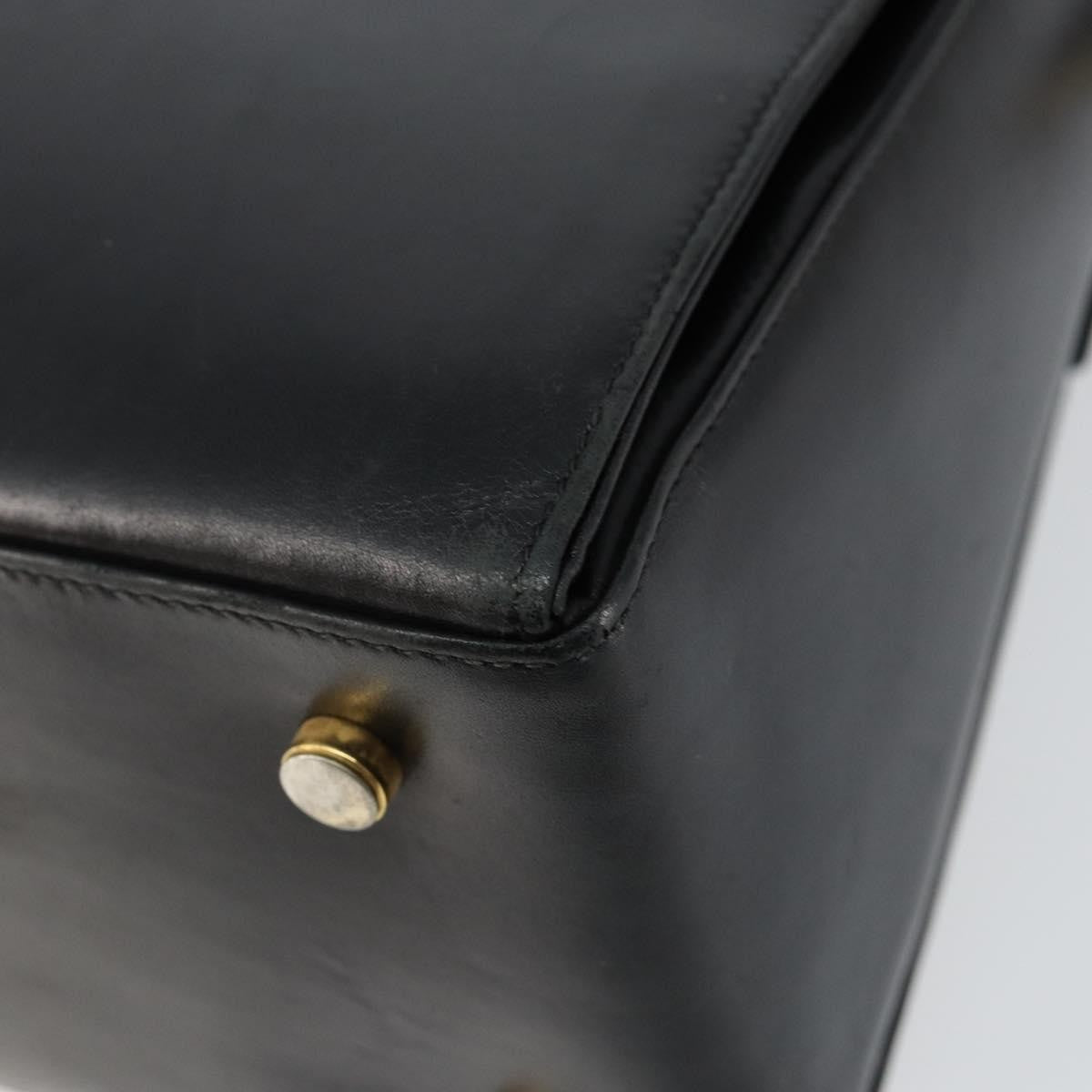 Salvatore Ferragamo Gancini Convertible Top Handle Bag Leather, BLACK, LEATHER, Handbag