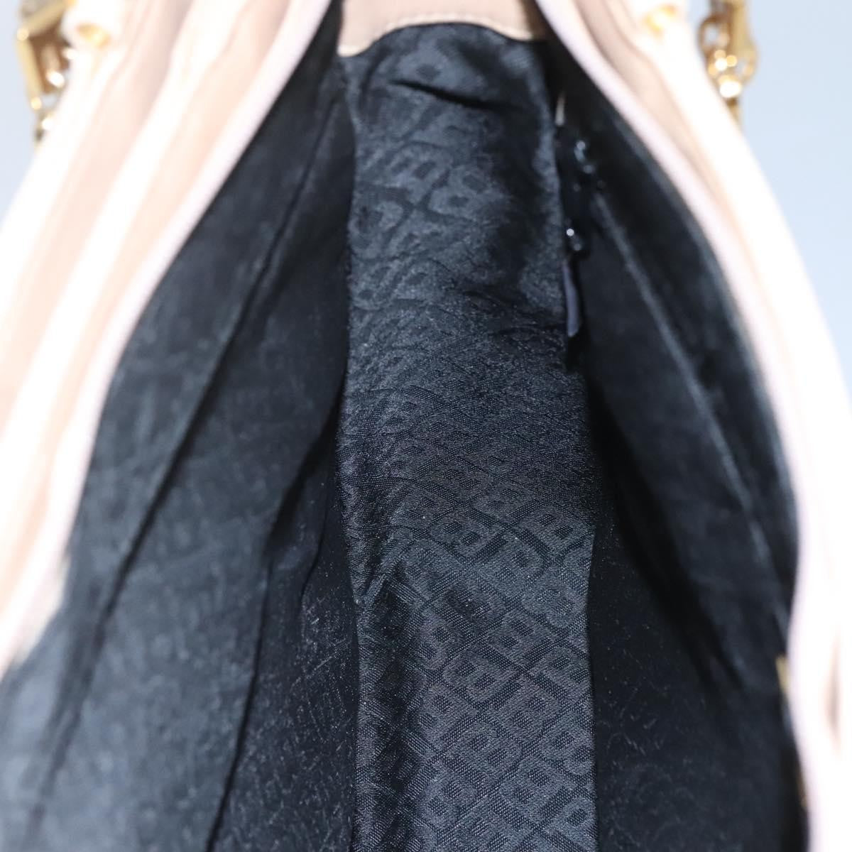 Bally Vintage Chain Shoulder Bag Quilted Leather, BEIGE, LEATHER, Shoulder bag