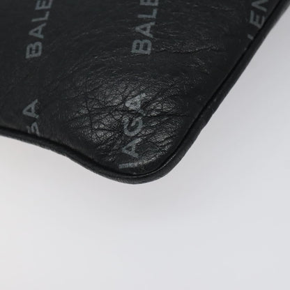 Balenciaga Explorer Pouch Leather, BLACK, LEATHER, Clutche & pouche