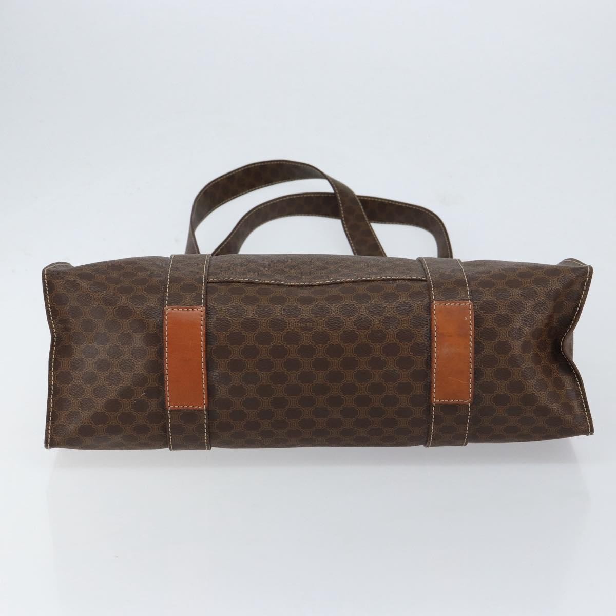 Celine Vintage Macadam Tote bag Canvas, BROWN, CANVAS, Tote bag