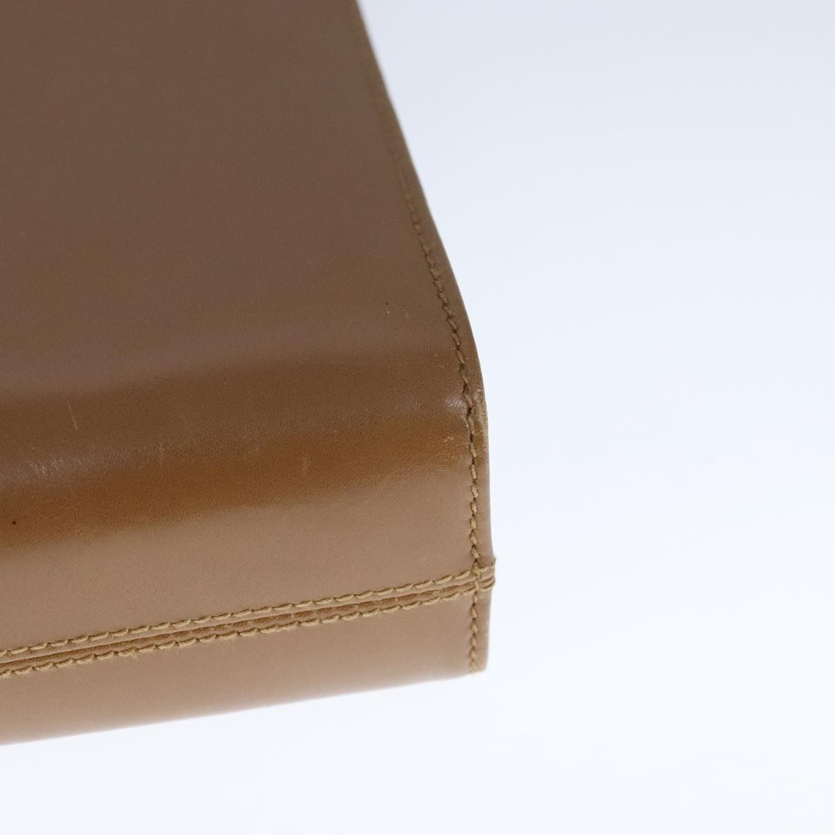 Salvatore Ferragamo Vintage Gancini Chain Shoulder Bag Leather, BEIGE, LEATHER, Shoulder bag