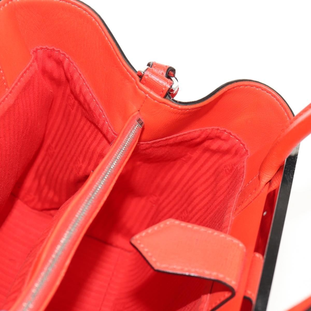 Fendi 2Jours Bag Leather, YELLOW, LEATHER, Handbag