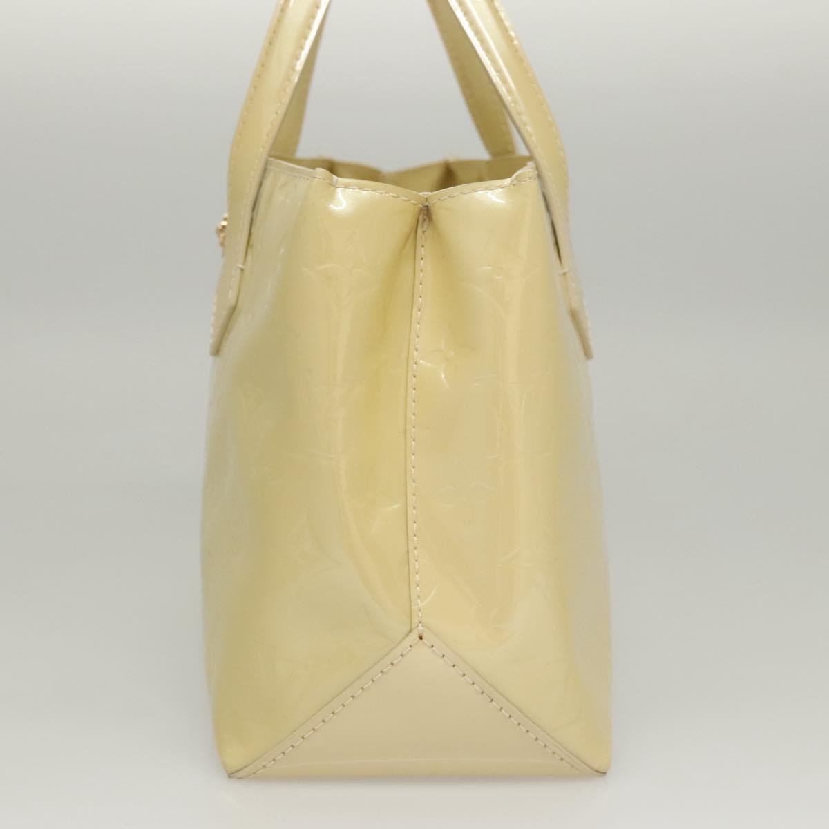 Louis Vuitton Wilshire Handbag Monogram Vernis, BEIGE, PATENT_LEATHER, Handbag