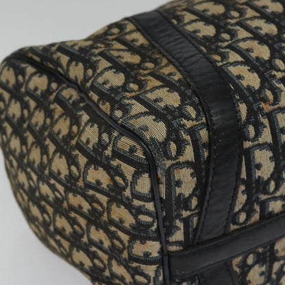 Christian Dior Vintage Trotter Boston Bag Diorissimo Canvas, NAVY, CANVAS, Handbag