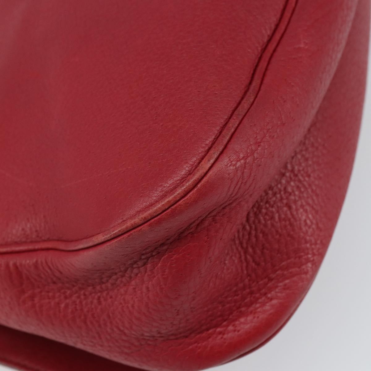 Salvatore Ferragamo Gancini Shoulder Bag Leather, RED, LEATHER, Shoulder bag