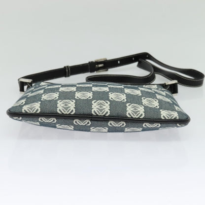 Loewe Anagram Shoulder Bag Canvas, GRAY, CANVAS, Shoulder bag