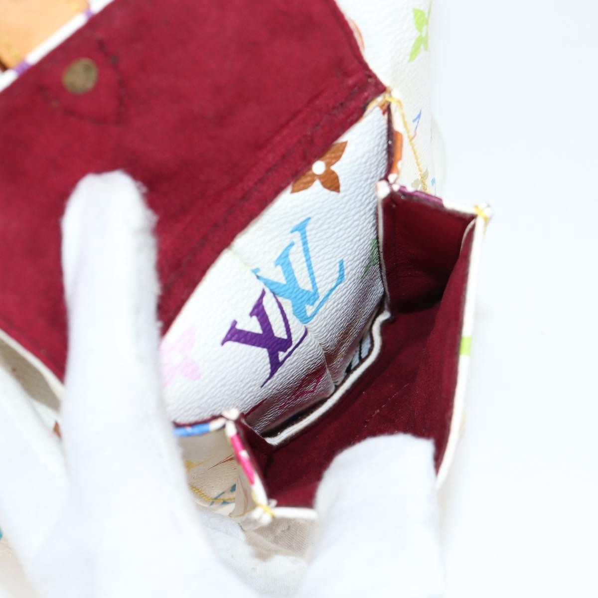 Louis Vuitton Petit Noe Handbag Monogram Multicolor, WHITE, CANVAS, Handbag