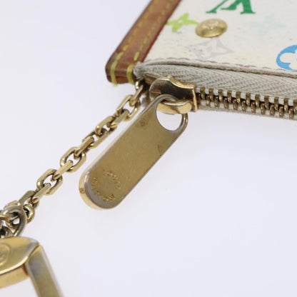 Louis Vuitton Pochette Clés Monogram Canvas, WHITE, CANVAS, Wallets