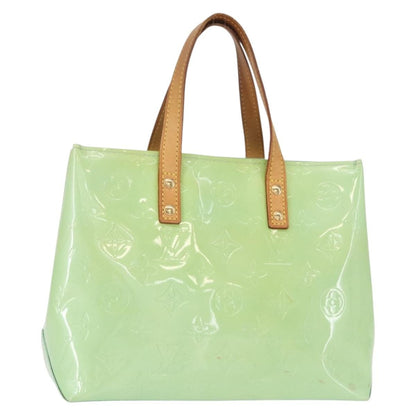 Louis Vuitton Reade Handbag Monogram Vernis, GREEN, PATENT_LEATHER, Tote bag