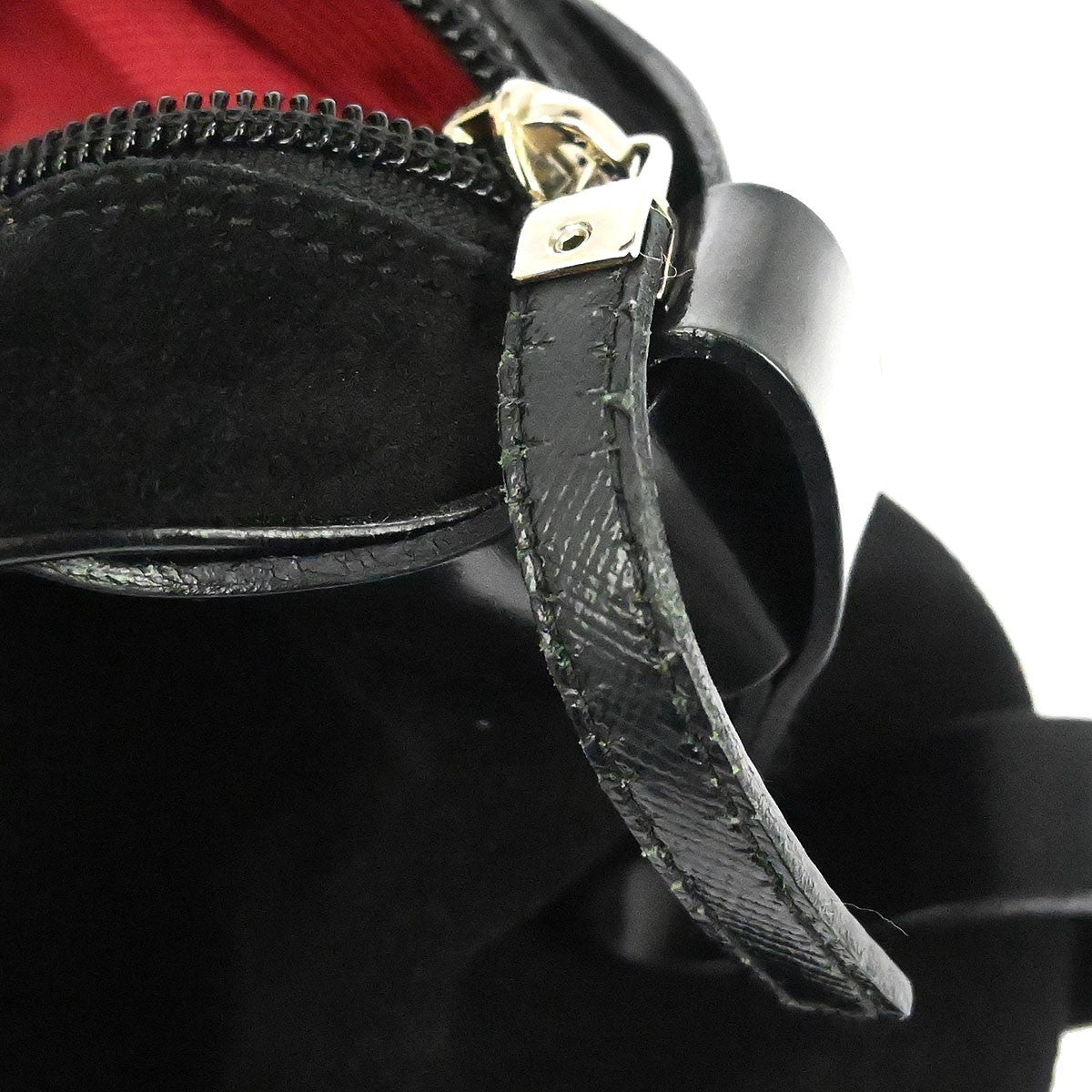 Salvatore Ferragamo Gancini handbag Suede, BLACK, SUEDE, Handbag