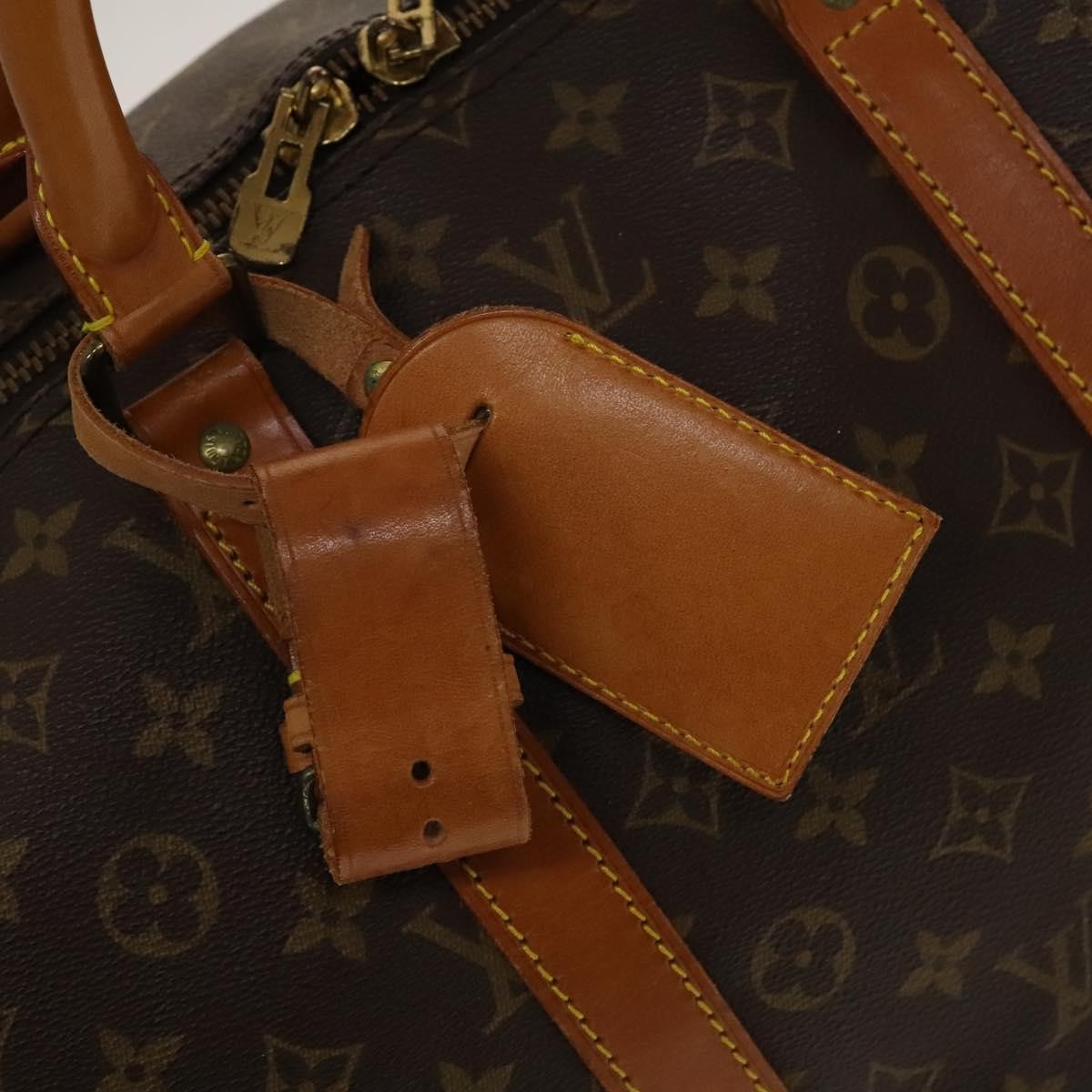 Louis Vuitton Keepall Bag Monogram Canvas, BROWN, CANVAS, Travel bag