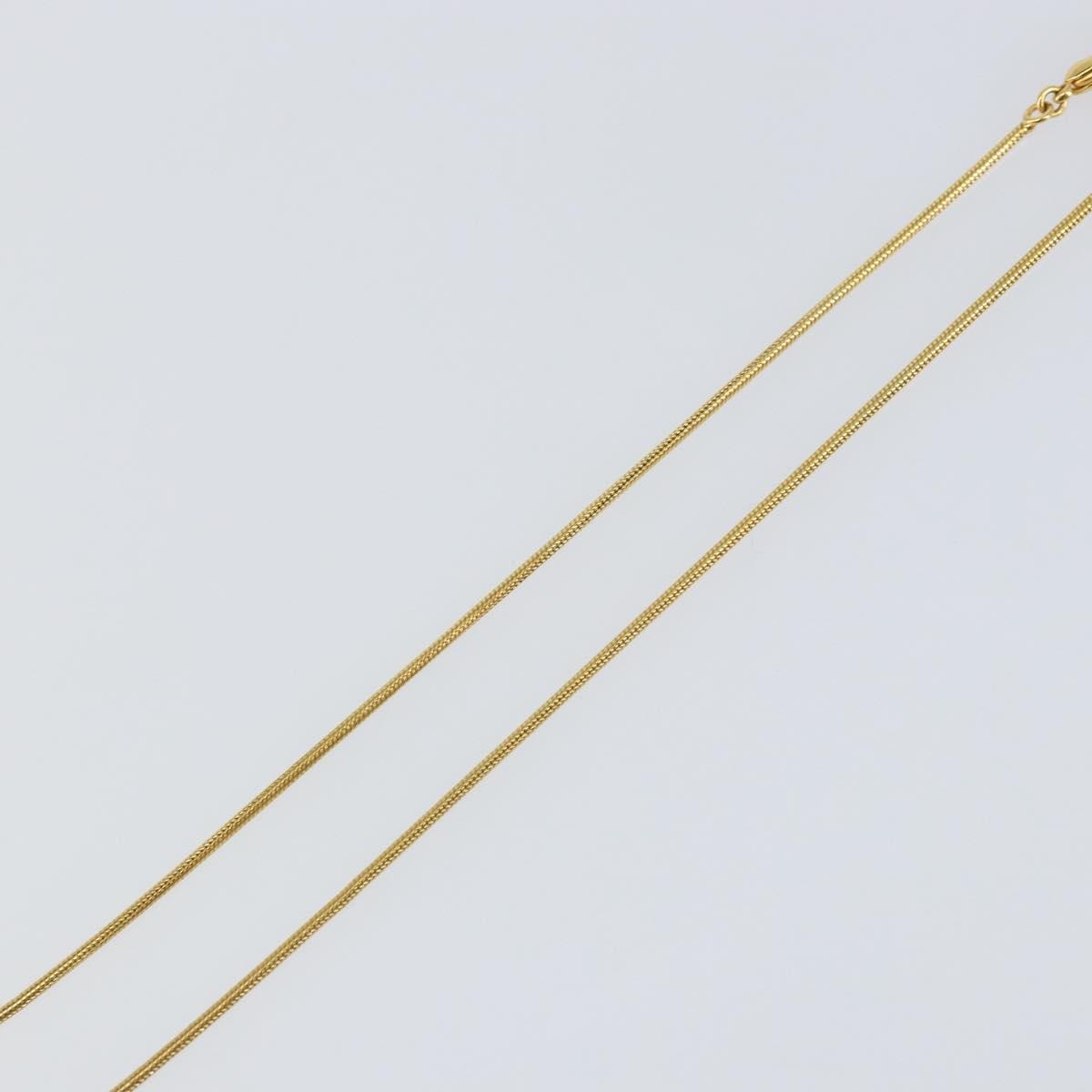 Christian Dior D logo Pendant Necklace Metal, GOLD, METAL, Necklace