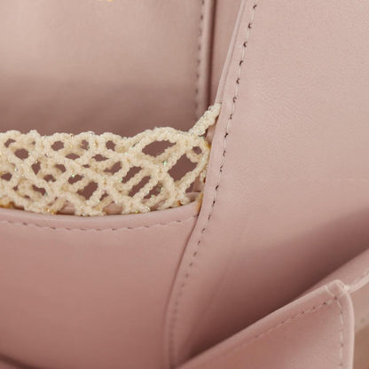 Chanel Camellia Round Clutch with Chain Satin, PINK, SATIN, Clutche & pouche