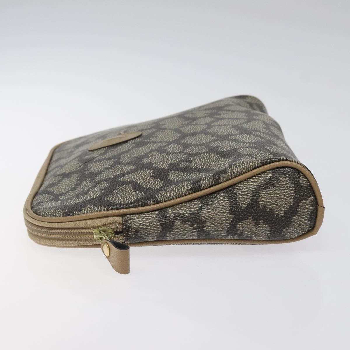 Saint Laurent Vintage Clutch PVC, BROWN, PVC, Clutche & pouche