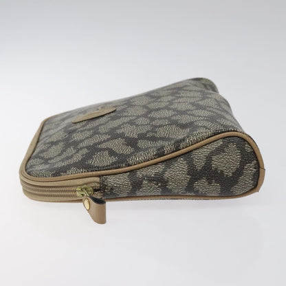 Saint Laurent Vintage Clutch PVC, BROWN, PVC, Clutche & pouche