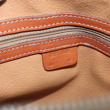 Celine Vintage Macadam Handbag Canvas, BROWN, CANVAS, Handbag