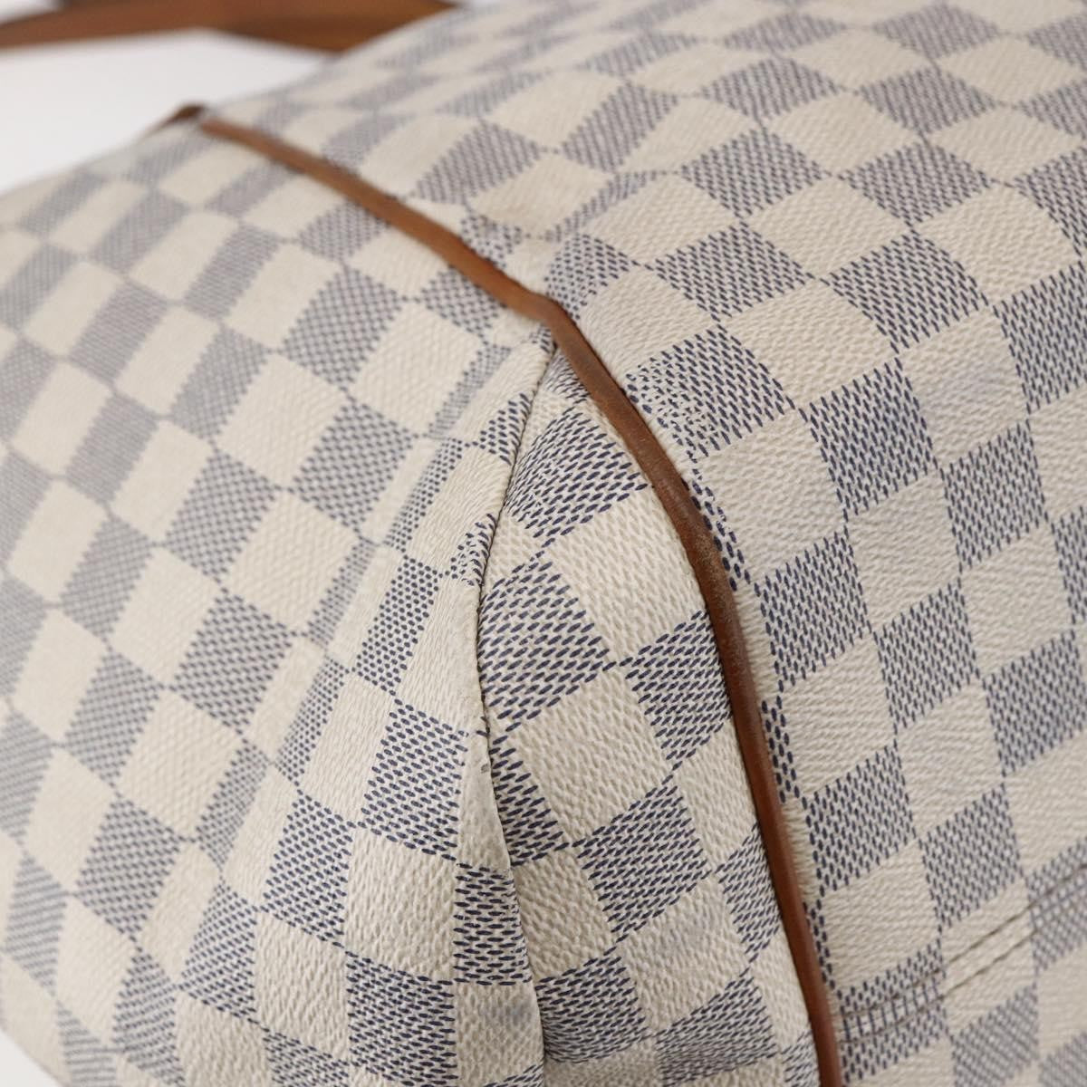 Louis Vuitton Totally Handbag Damier azur, WHITE, CANVAS, Tote bag