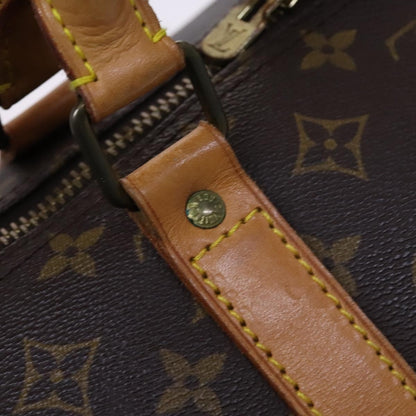 Louis Vuitton Keepall Bandouliere Bag Monogram Canvas, BROWN, CANVAS, Travel bag