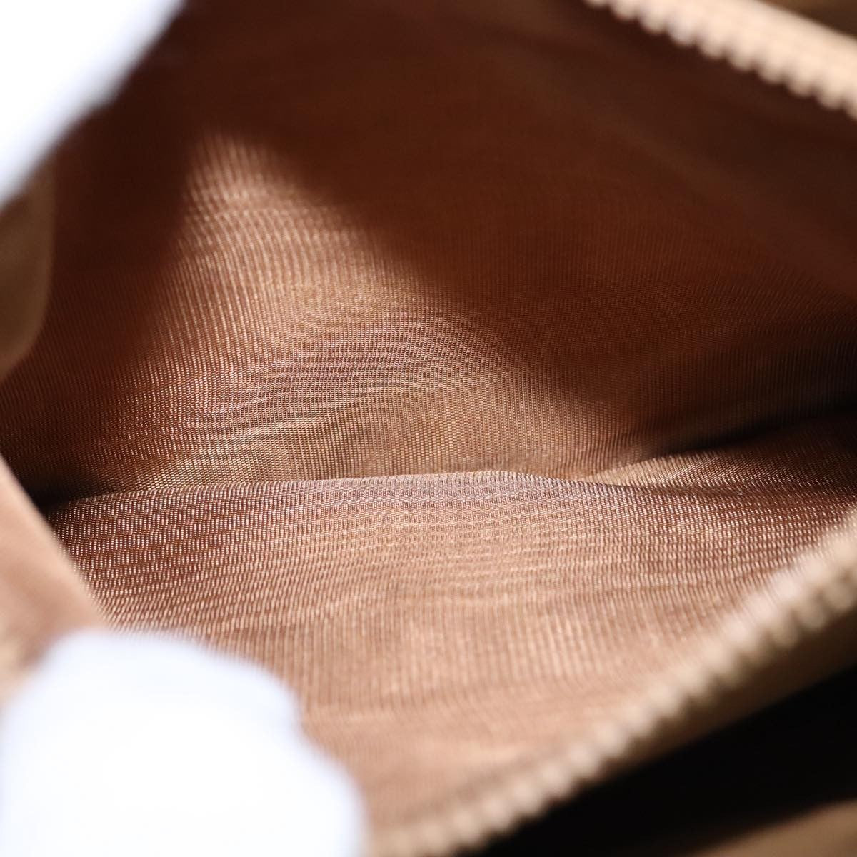 Celine Macadam Shoulder Bag PVC Leather, BROWN, CANVAS, Shoulder bag