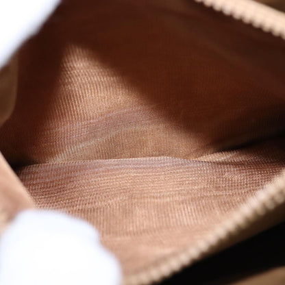 Celine Macadam Shoulder Bag PVC Leather, BROWN, CANVAS, Shoulder bag