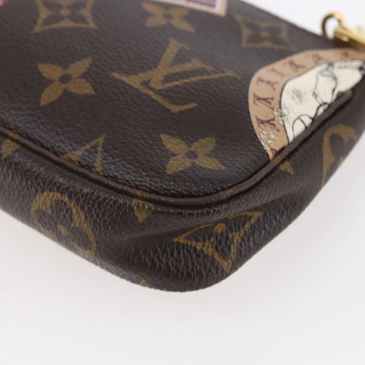 Louis Vuitton Mini pochette accessoire Limited edition Monogram canvas, BROWN, CANVAS, Accessory