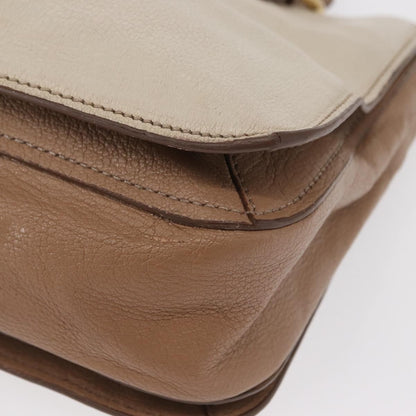 Miu Miu Madras Convertible Lock Tote Leather, BEIGE, LEATHER, Handbag