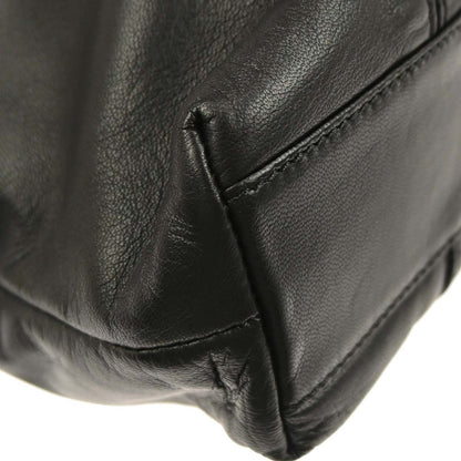 Loewe Vintage Anagram Tote Leather, BLACK, LEATHER, Tote bag