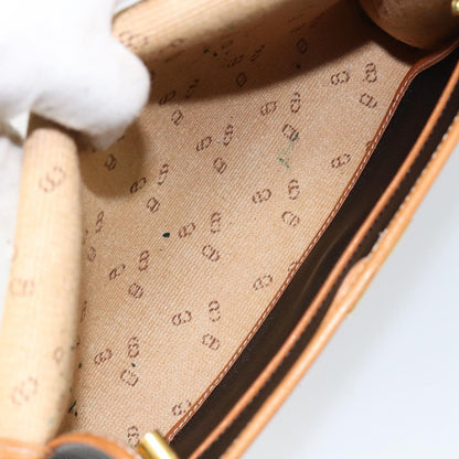 Christian Dior Vintage CD Logo Shoulder Bag Leather, BLACK, LEATHER, Shoulder bag