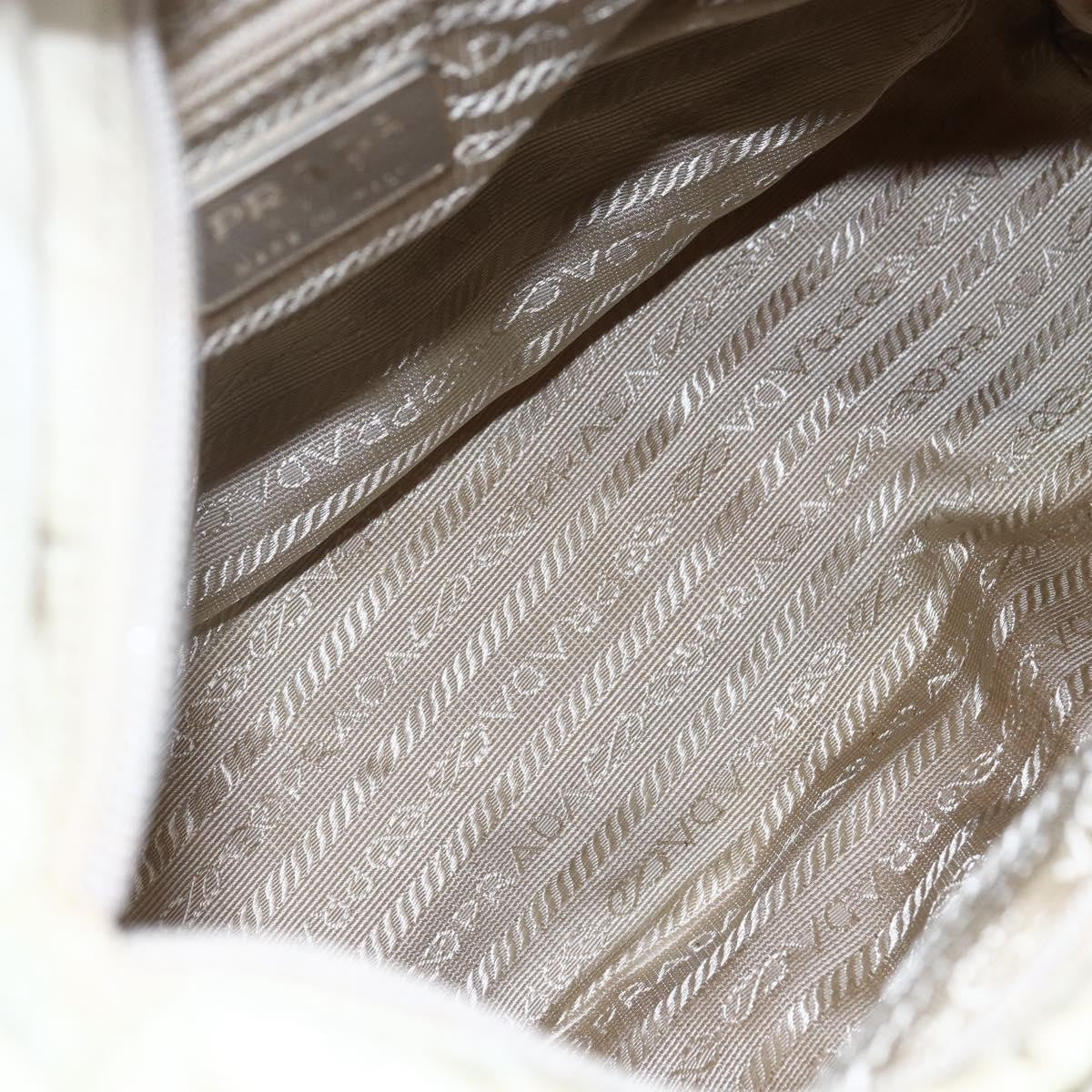 Prada Vintage Tote Tessuto, SILVER, NYLON, Tote bag