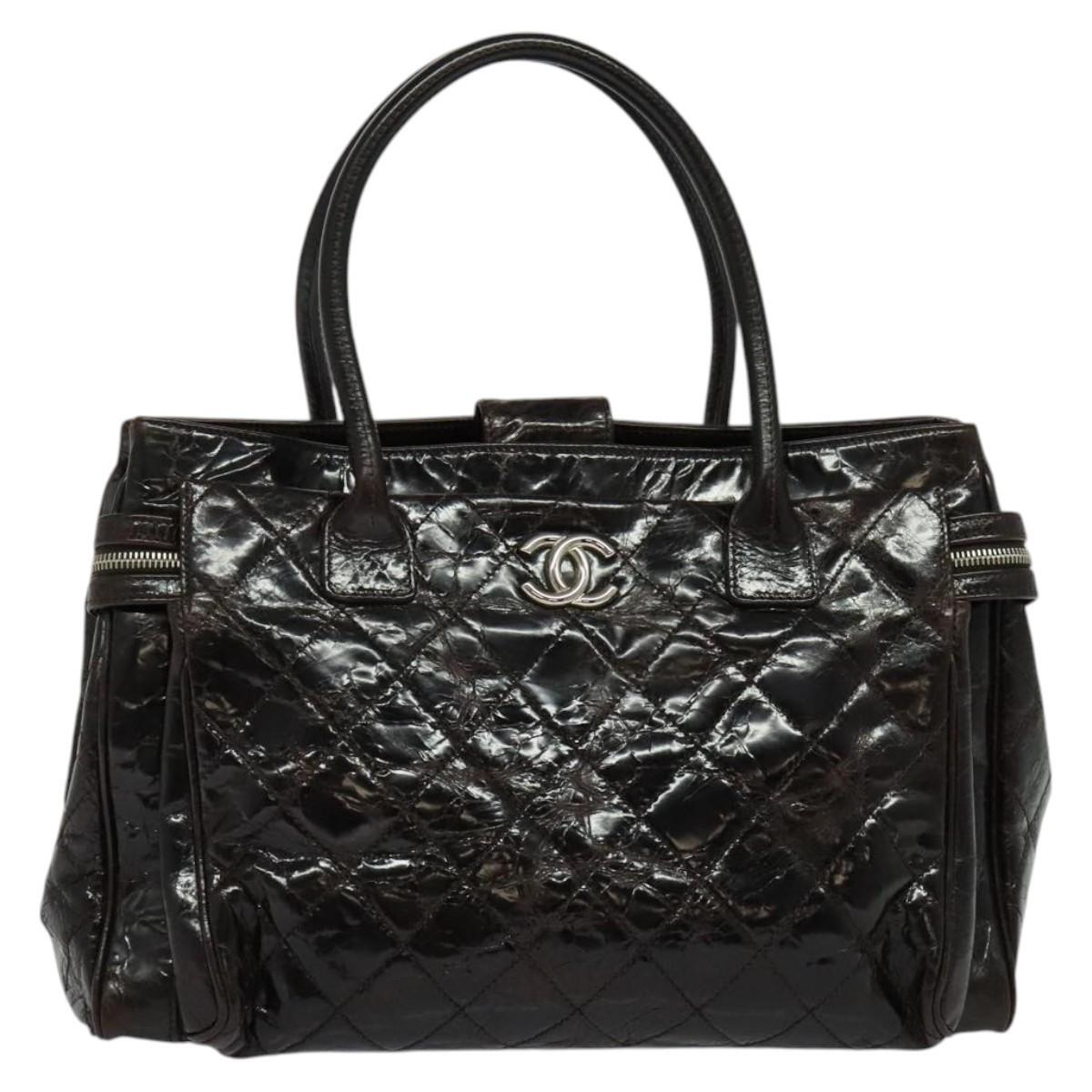 Chanel Executive tote Patent leather, BROWN, PATENT_LEATHER, Tote bag
