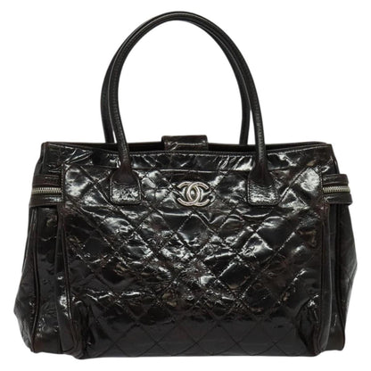 Chanel Executive tote Patent leather, BROWN, PATENT_LEATHER, Tote bag