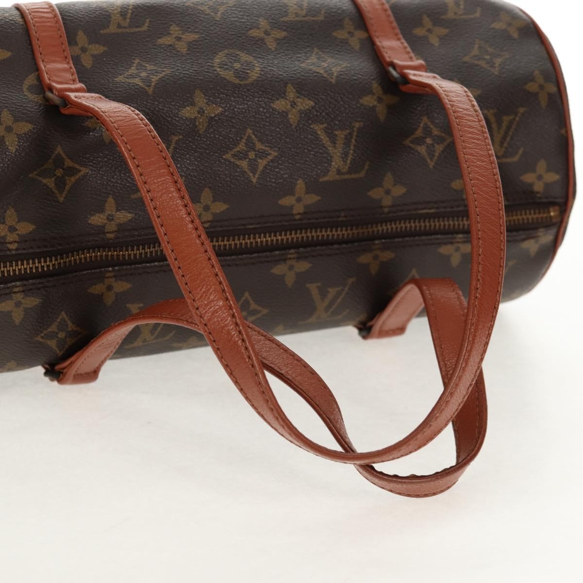 Louis Vuitton Papillon Handbag Monogram Canvas, BROWN, CANVAS, Handbag