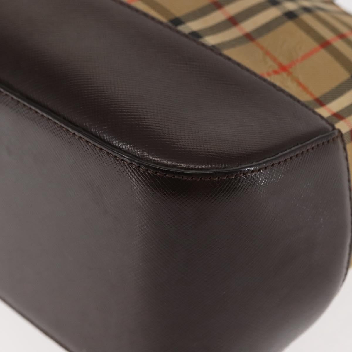 Burberry Nova Check Tote Canvas and Leather, BEIGE, CANVAS, Tote bag