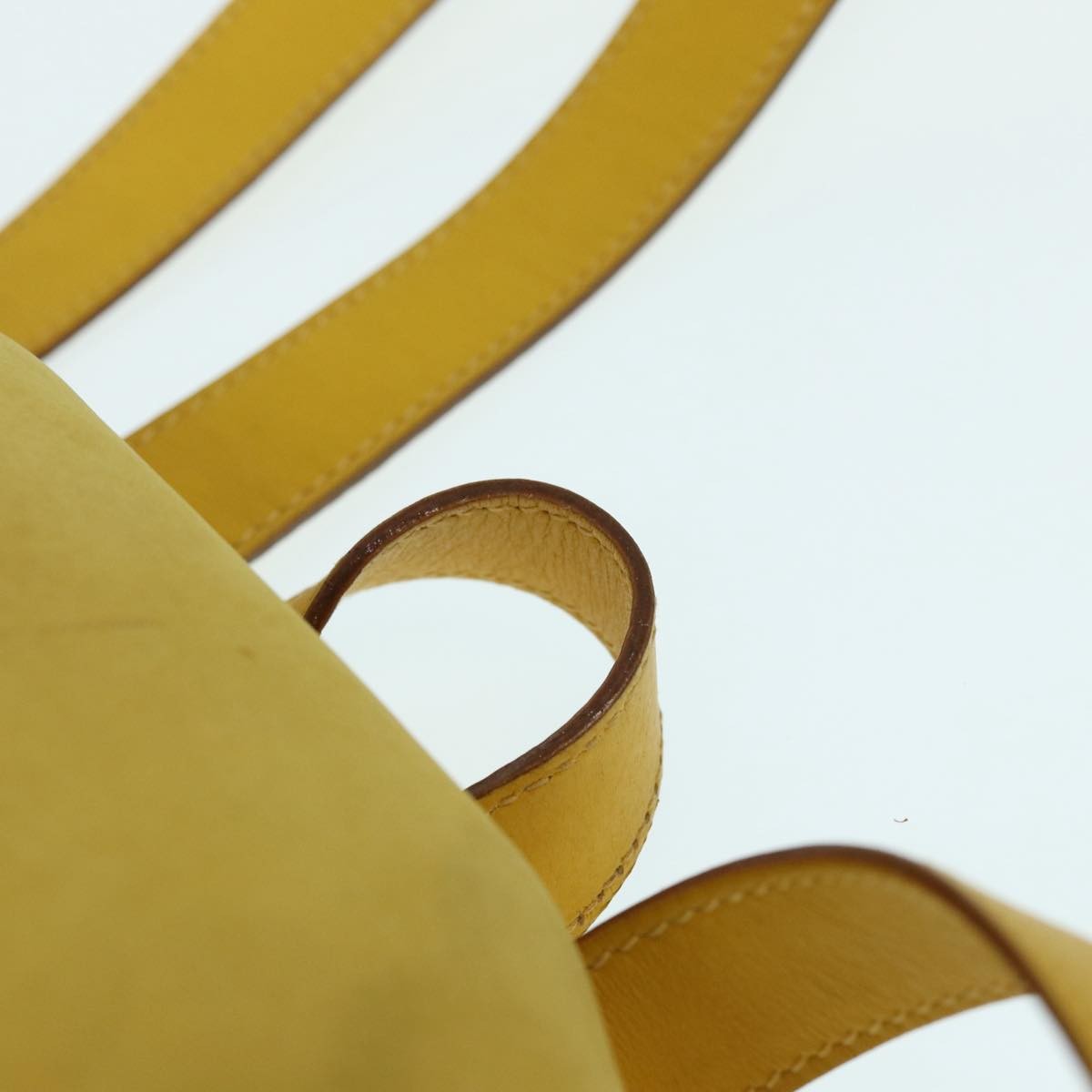 Salvatore Ferragamo Gancini Flap Drawstring Backpack Suede, YELLOW, SUEDE, Backpack