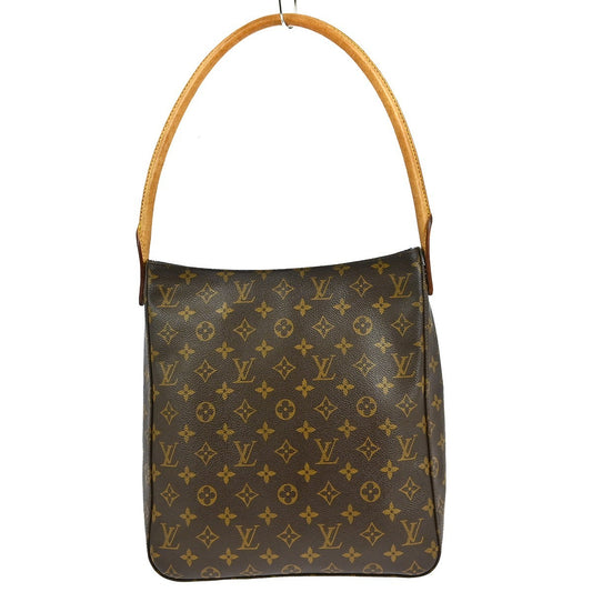 Louis Vuitton Looping Handbag Monogram Canvas, BROWN, CANVAS, Shoulder bag