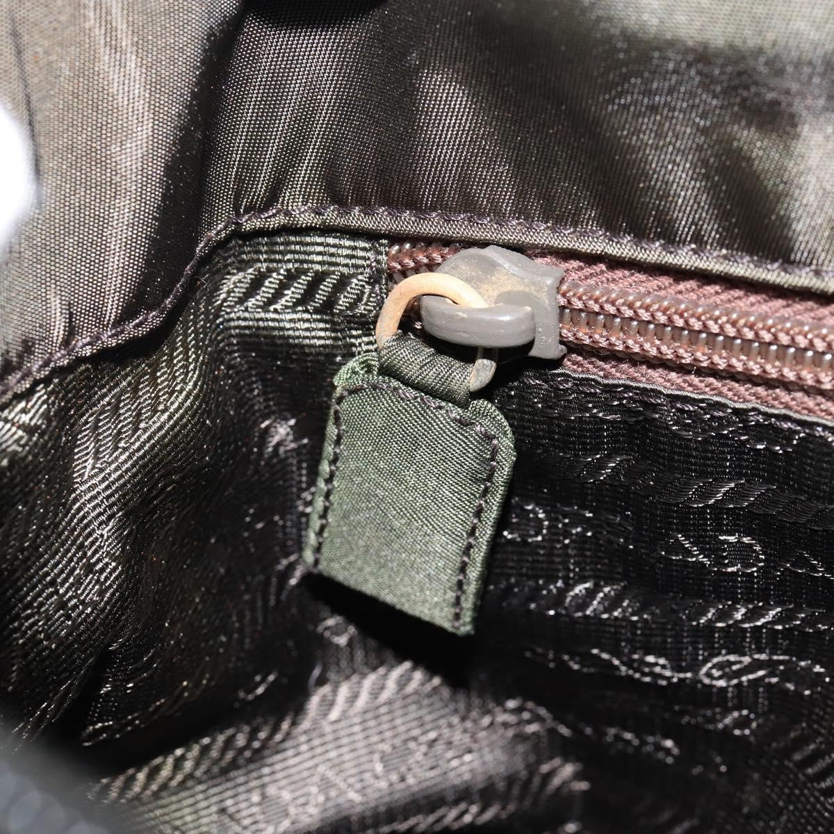 Prada Vintage Zip Tote Tessuto, KHAKI, NYLON, Tote bag