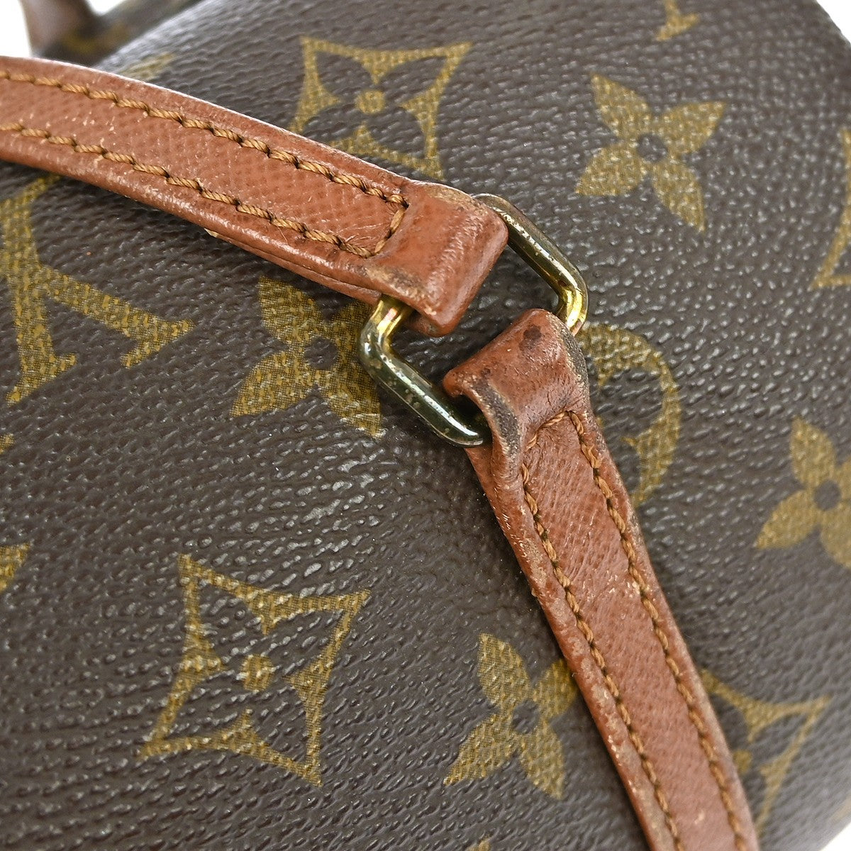 Louis Vuitton Papillon Handbag Monogram Canvas, BROWN, CANVAS, Handbag