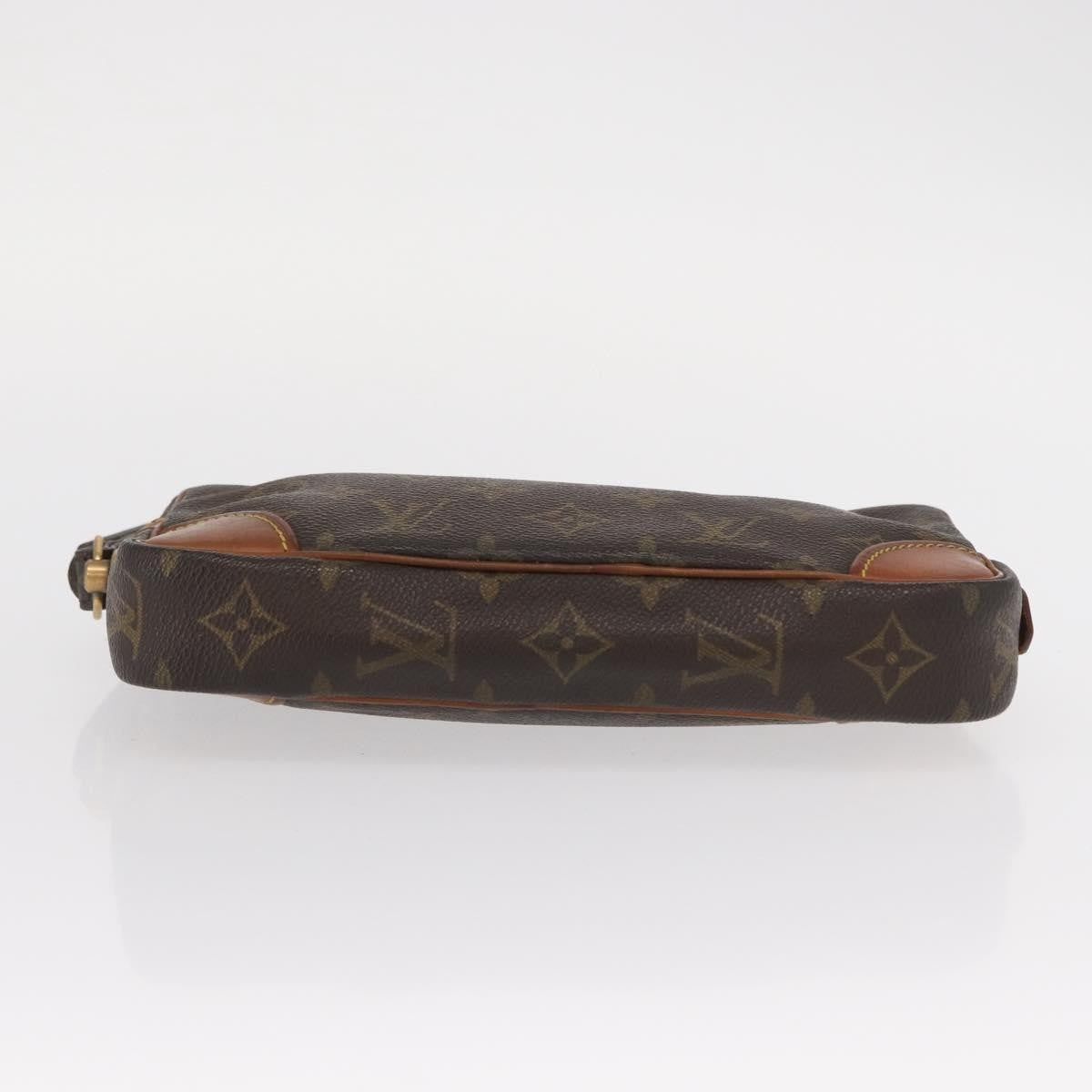 Louis Vuitton Marly Dragonne Clutch Monogram Canvas, BROWN, CANVAS, Clutche & pouche