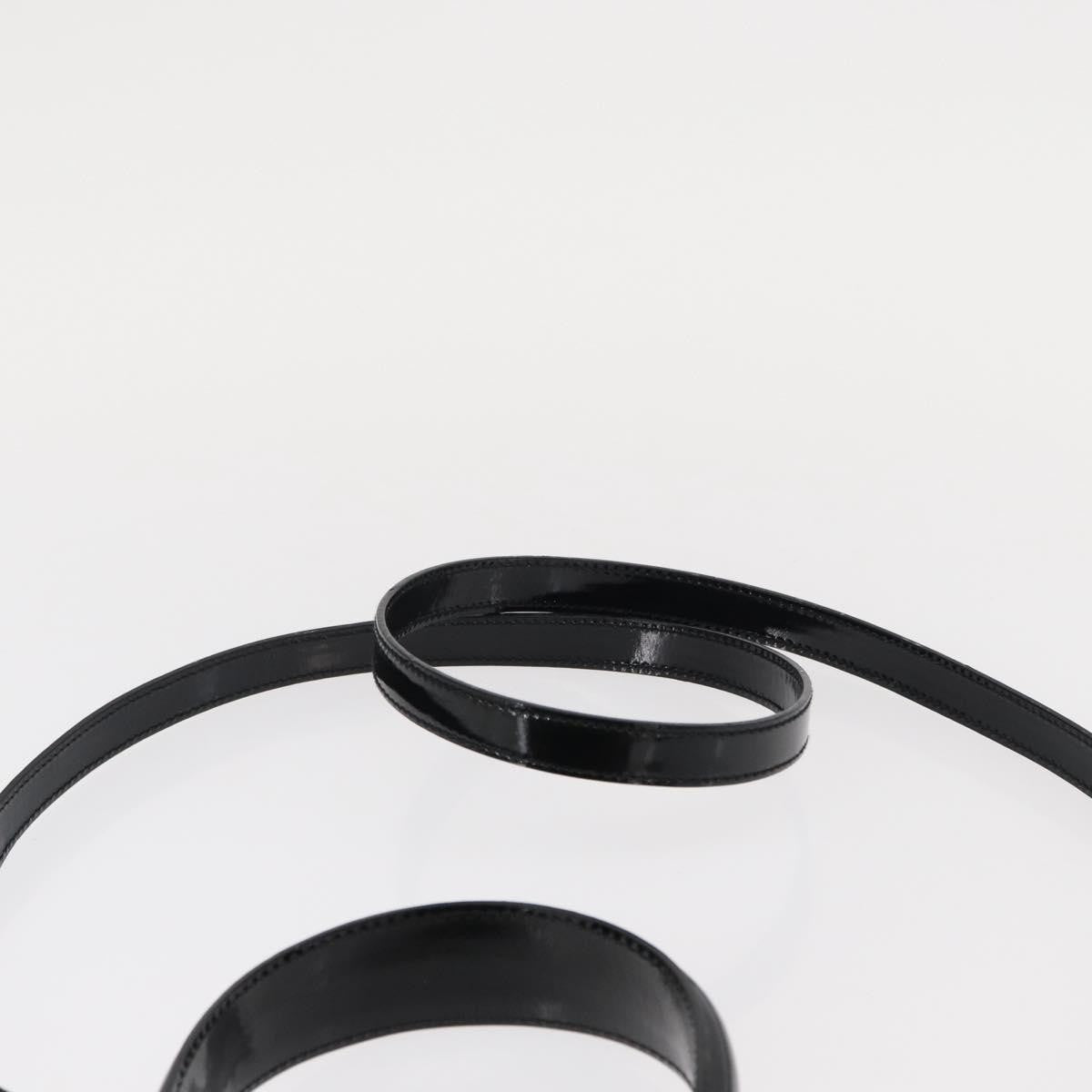 Salvatore Ferragamo Gancini handbag Patent leather, BLACK, PATENT_LEATHER, Handbag