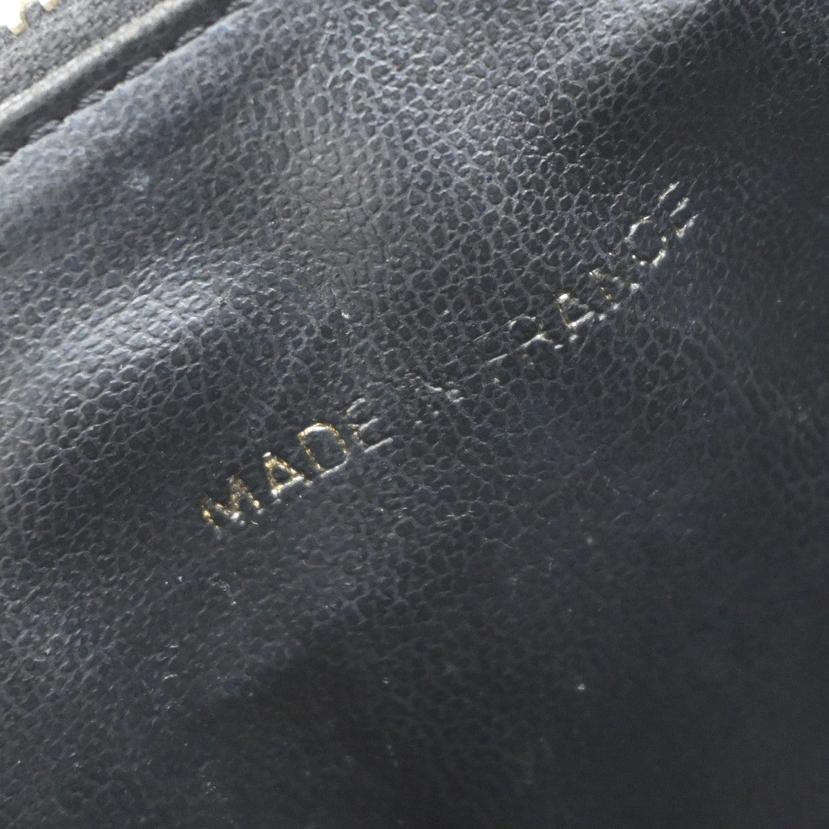 Chanel Vintage Timeless Cosmetic Case Caviar, BLACK, LEATHER, Clutche & pouche