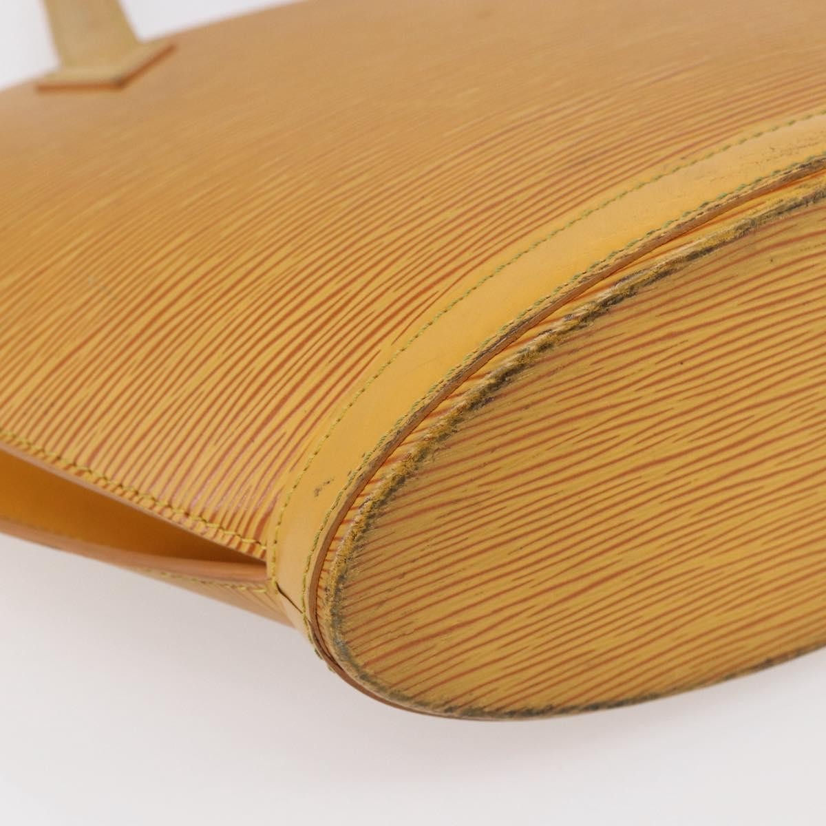 Louis Vuitton Saint Jacques Handbag Epi Leather, YELLOW, LEATHER, Handbag