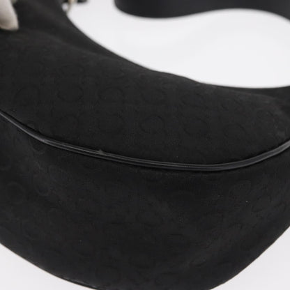 Celine Ava Bag Macadam canvas, BLACK, CANVAS, Handbag