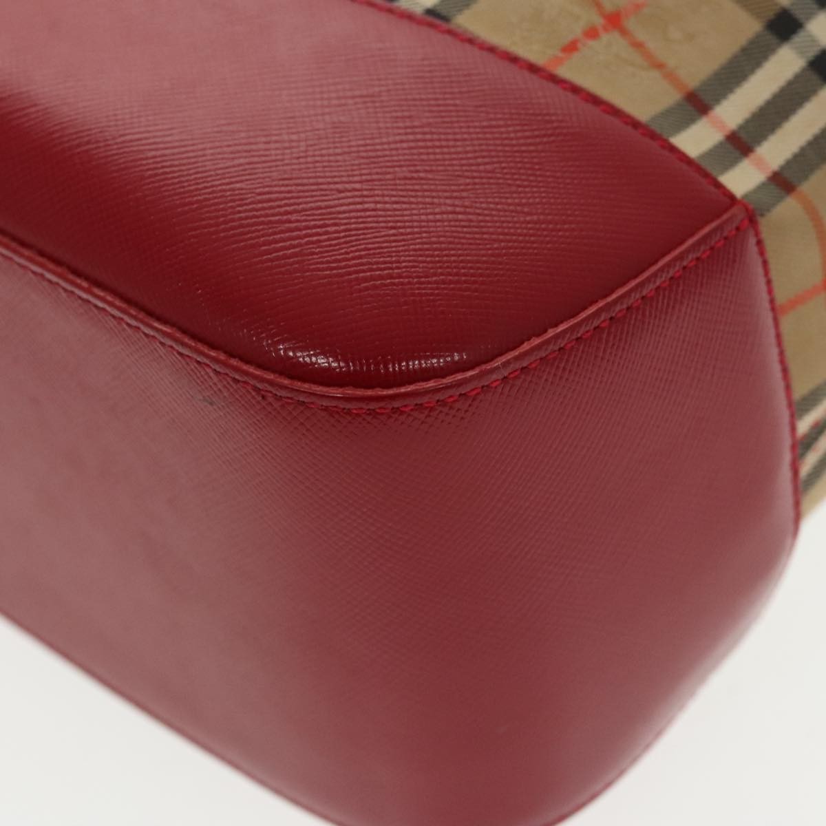 Burberry Nova Handbag Check Pattern, BEIGE, CANVAS, Handbag