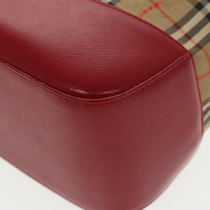 Burberry Nova Handbag Check Pattern, BEIGE, CANVAS, Handbag