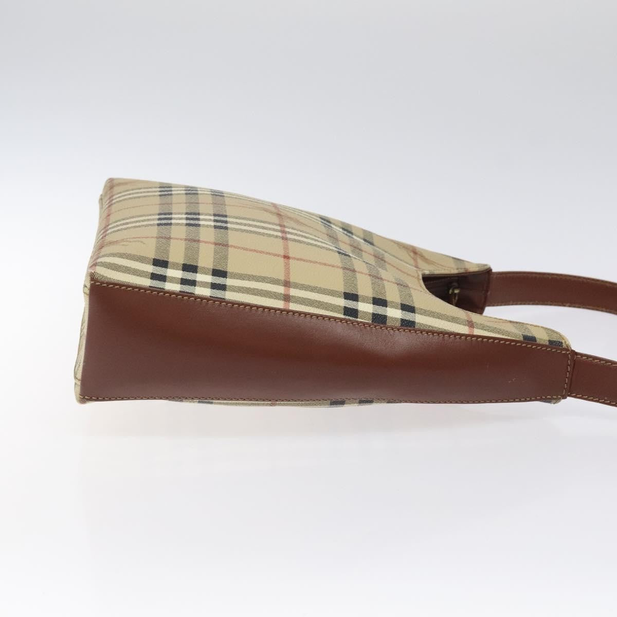 Burberry Shoulder Bag Nova Check Canvas, BEIGE, PVC, Shoulder bag